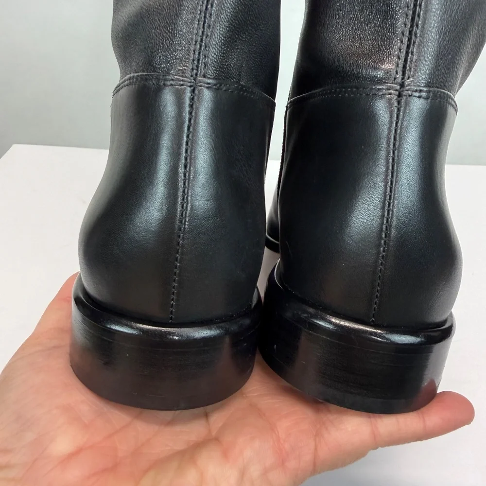 New Vince Cody Over the Knee Boot Black Sz 7.5